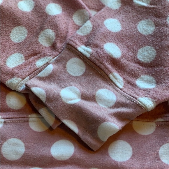 Wildfox Pink & White Polka Dot Jumper Sweater Sweatshirt Size Small - Picture 4 of 7